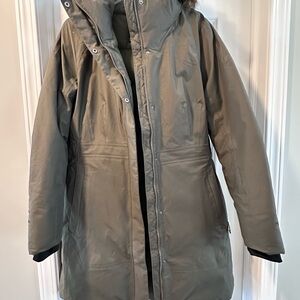 Women's North Face Olive Parka Coat
